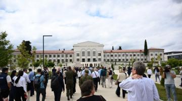 Representatives of diplomatic corps visit Garabagh University in Khankendi