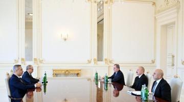   Prezident İlham Əliyev Türkiyənin xarici işlər nazirini qəbul edib  