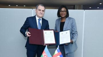 Azerbaijan, CAR ink joint communiqué on establishment of diplomatic relations