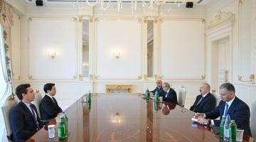   President Ilham Aliyev receives executives of Chinese and Italian companies  